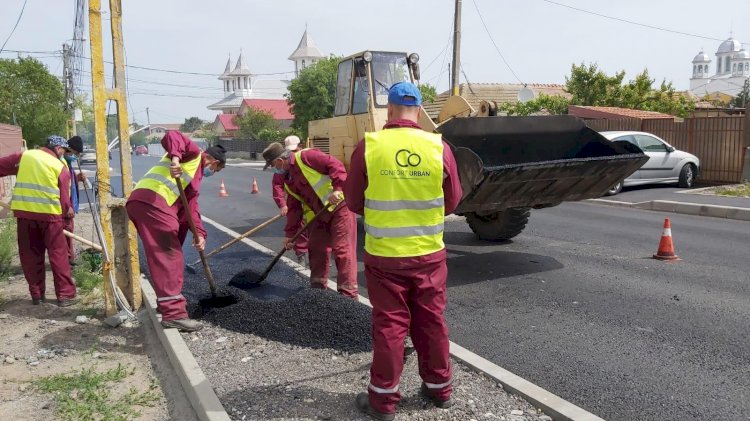 Tot mai multe străzi din cartierul Palazu Mare sunt modernizate