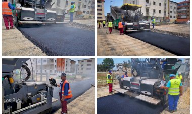 Lucrări de asfaltare strada Ionel Perlea