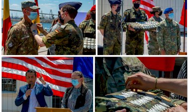 FOTO:Soldații români și americani premiați, pe faleza Cazinoului din Constanța