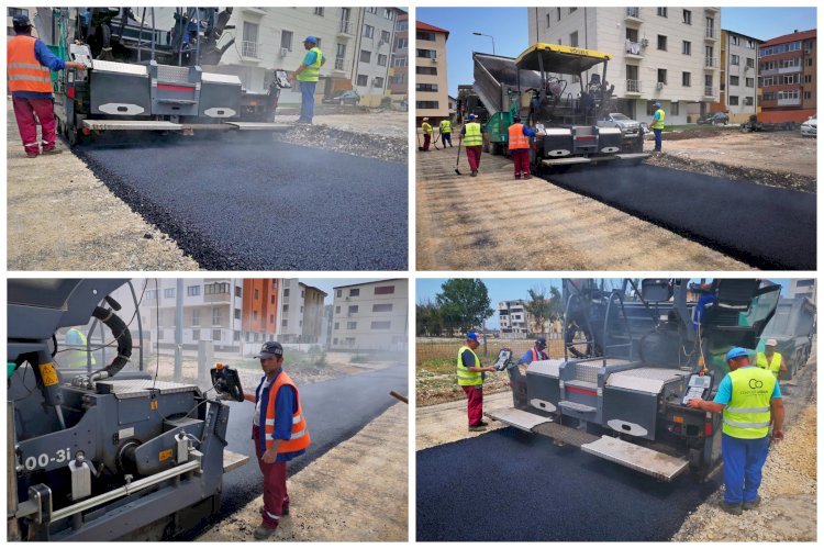 Lucrări de asfaltare strada Ionel Perlea
