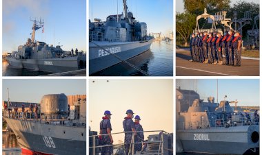 Trei nave militare românești participă la un exercițiu multinațional Breeze 20, în Marea Neagră