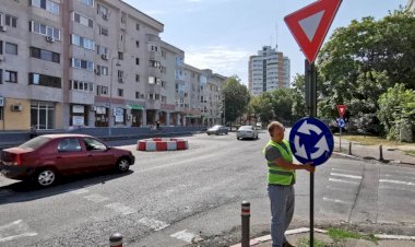 Sensul giratoriu din dreptul Spitalului Județean Constanța a fost desființat