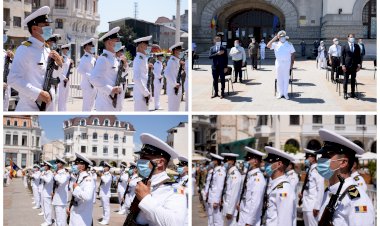 Ziua Imnului Național marcată la Constanța de marinarii militari