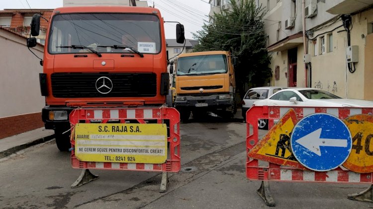 Constanța: Trafic îngreunat pe strada Ion Lahovari!