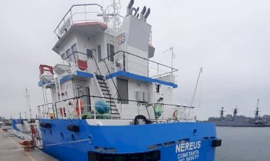 Noua navă tanc autopropulsată a CN APM, în probe tehnice în Portul Constanța