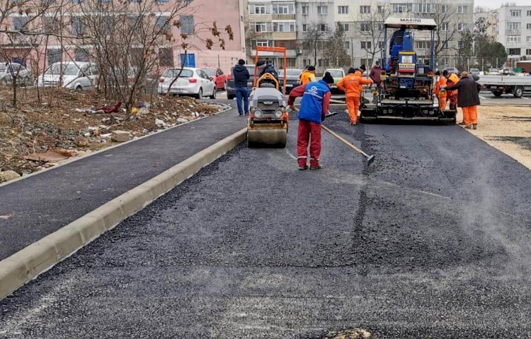 Stadiul lucrărilor de amenajare a parcării situate pe terenul delimitat de străzile Tulcei și Badea Cârțan