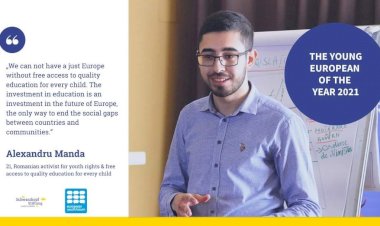 Studentul Constantin-Alexandru Manda, desemnat Tânărul European al Anului 2021