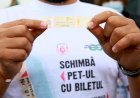 Campania SCHIMBĂ PET-UL CU BILETUL continuă în luna iunie la Constanța
