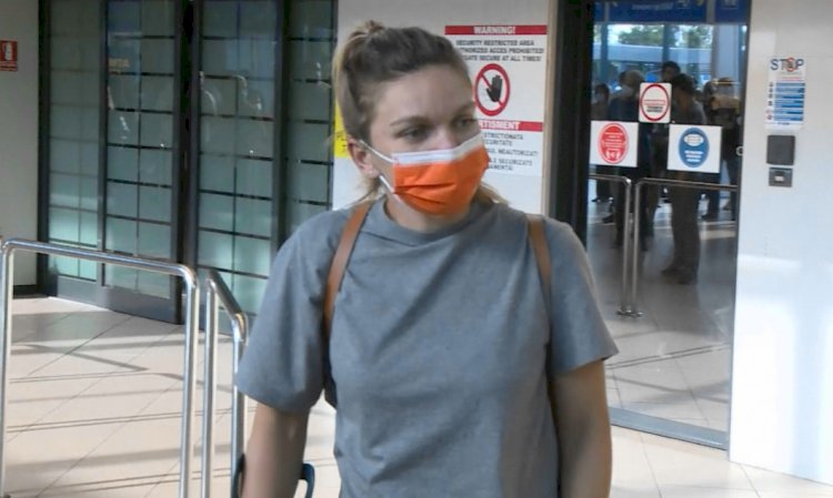 Simona Halep, la revenirea în țară: Va fi o perioadă destul de dificilă, dar moral sunt bine