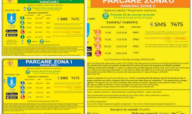 Începând de astăzi începe tarifarea locurilor de parcare din municipiul Constanța