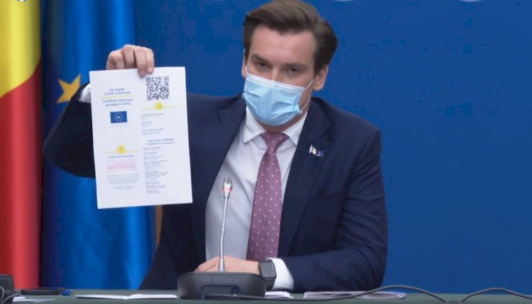 Românii vor descărca certificatul verde de vaccinare de pe un portal securizat al STS