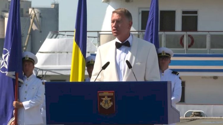 Iohannis: Îi salut cu căldură pe toți marinarii. Vă felicit pentru profesionalism