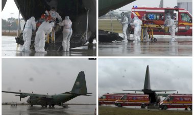 3 pacienţi cu COVID, în stare gravă, transportaţi cu o aeronavă militară la Timişoara