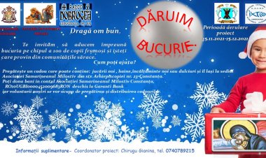 De Crăciun, „Dăruim bucurie” copiilor defavorizați