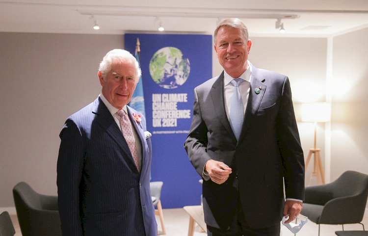 Președintele Klaus Iohannis, discuții cu Prințul Charles în debutul summit-ului COP26