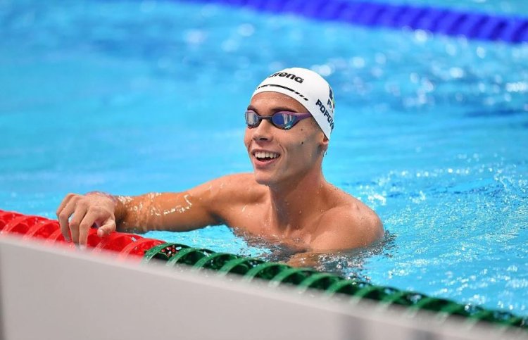 David Popovici este campion mondial și la proba de 100 metri liber