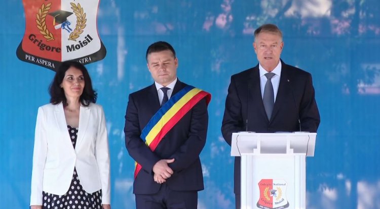 Klaus Iohannis, către elevi: Să nu vă temeţi de competiţia justă