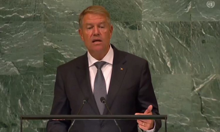 Iohannis, la ONU: România a sprijinit şi va continua să sprijine Ucraina