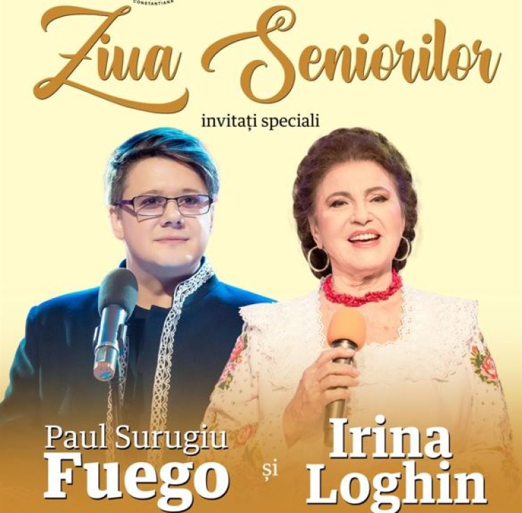 Fuego şi Irina Loghin vin să-i încânte pe seniorii Constanţei de Ziua Internaţională a Persoanelor Vârstnice