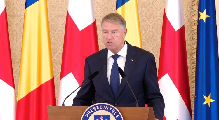 Iohannis: Avem ca prioritate construirea unui cablu electric între România, Georgia şi Azerbaidjan