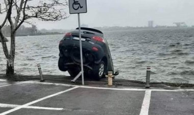 Un autoturism a plonjat în Lacul Tăbăcărie