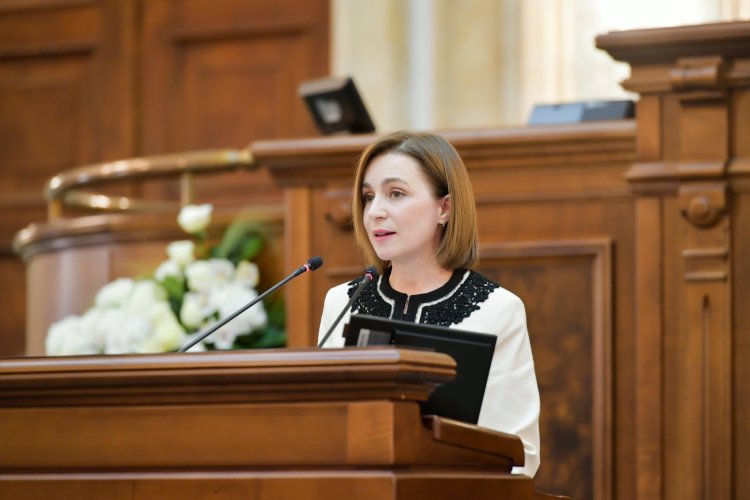 Maia Sandu, discurs în Parlamentul României: Mulțumim României! Vă rog să ne rămâneți aproape!