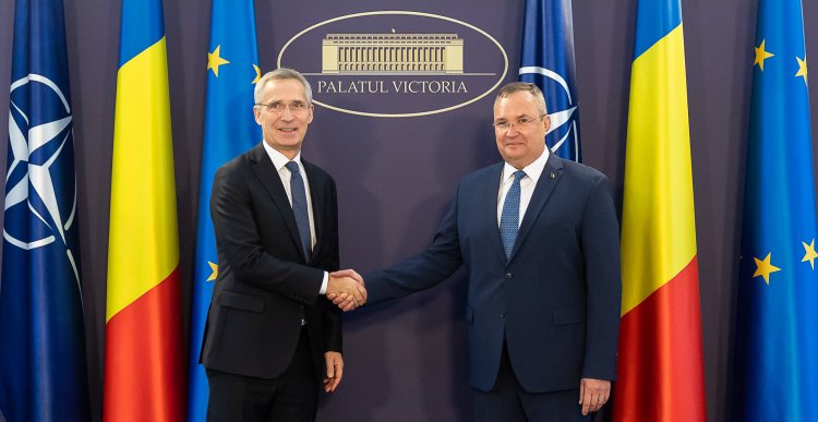 Premierul Ciucă l-a primit, la Palatul Victoria, pe secretarul general al NATO, Jens Stoltenberg