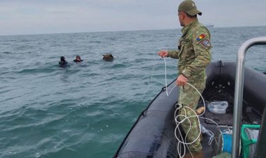 Forțele Navale Române au distrus o mină marină în apropiere de Portul Constanța