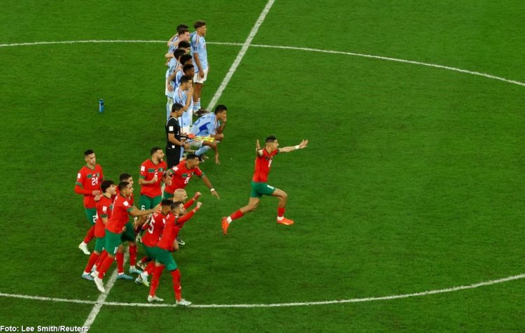 Marocul s-a calificat în premieră în sferturi, după 3-0 cu Spania la loviturile de departajare