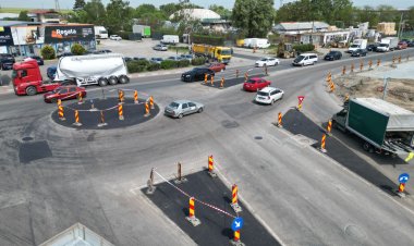 Se reamenajează sensul giratoriu de pe Aurel Vlaicu în zona intersecției cu Nicolae Filimon