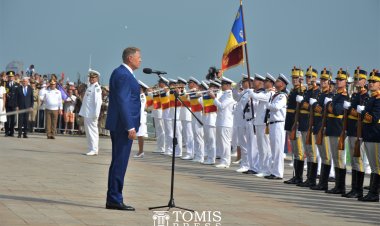Ziua Marinei Române, sărbătorită la Constanța. La ceremonie a fost prezent și președintele Iohannis