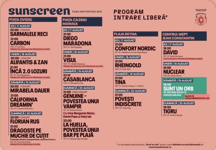 Începe SUNSCREEN Film & Arts Festival 2023