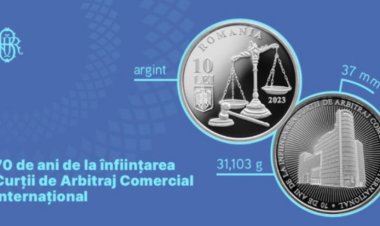 BNR lansează o monedă cu tema 70 ani de la înființarea Curții de Arbitraj Comercial Internațional