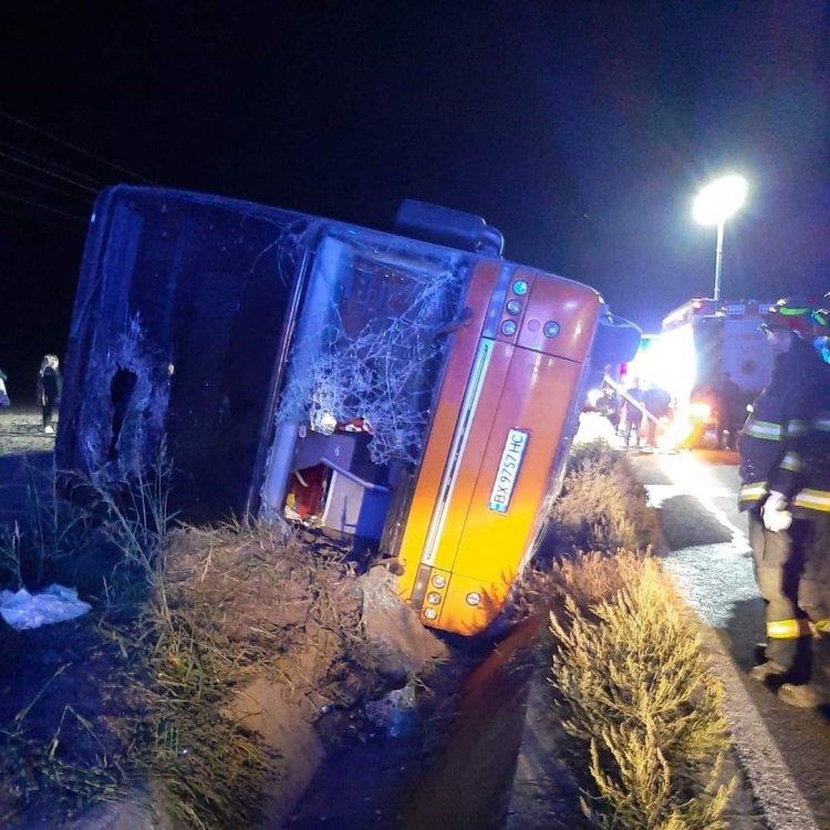 Autocar cu 82 de pasageri urcraineni, răsturnat în apropiere de Hârșova. A fost activat Planul Roșu