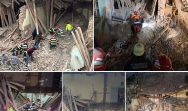Un perete al unui internat din Odorheiul Secuiesc s-a prăbuşit peste copii