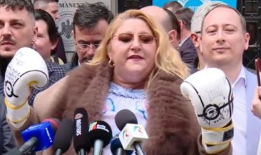 Diana Șoșoacă şi-a depus candidatura la președinție purtând mănuși de box