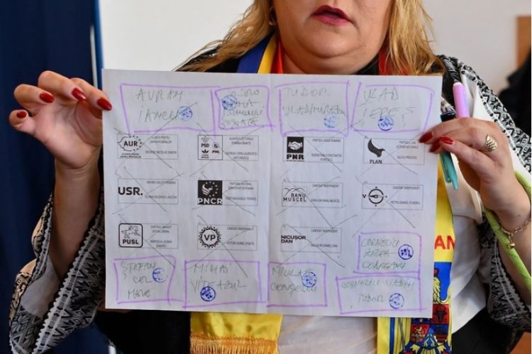 Diana Șoșoacă a făcut circ la secția de votare. Șoșoacă și-a arătat buletinul de vot