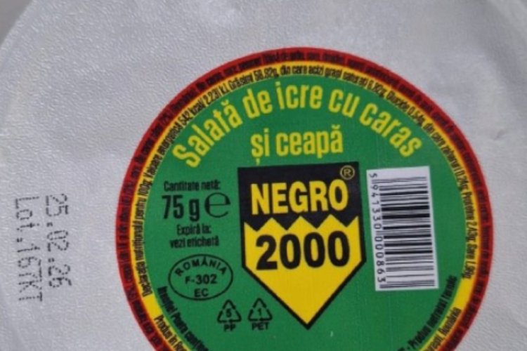 Lot de salată de icre, retras din magazine după ce a fost detectată bacteria Listeria
