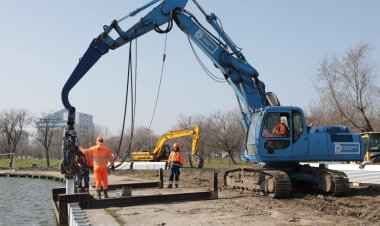 Au început lucrările de reabilitate a malurilor lacului Tăbăcărie