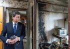 Nicușor Dan, vizită la blocul afectat: Sunt estimări că au fost peste 30 kg de explozibil clasic