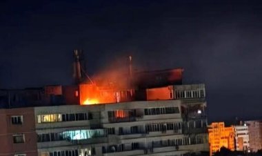 Dronă prăbușită pe un bloc la Galați