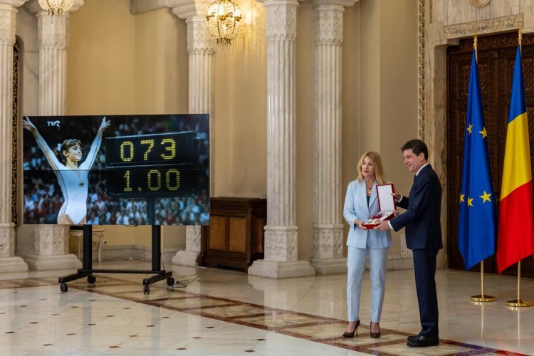 Nadia Comăneci, decorată cu Ordinul Național Steaua României în grad de Mare Cruce