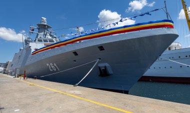 Corveta Contraamiral August Roman a intrat oficial în serviciul Forțelor Navale Române