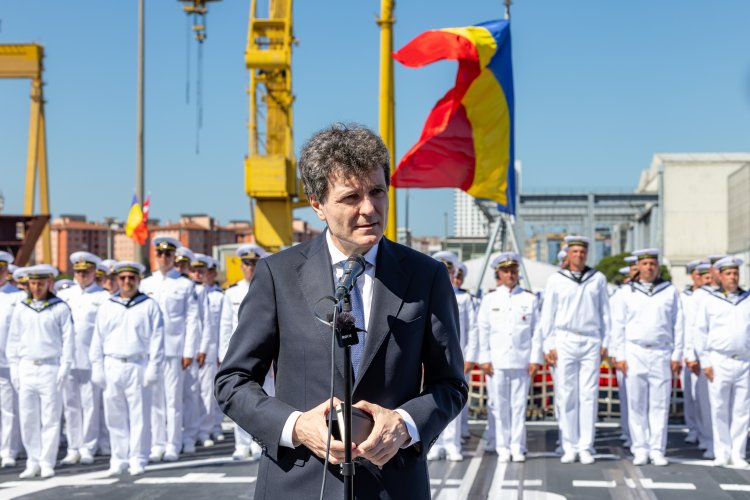 Nicușor Dan: Corveta Contraamiral August Roman va întări contribuția României la securitatea regională