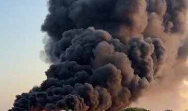 Incendiu de amploare la ieşirea din Lumina spre Năvodari, în zona Peninsula. A fost transmis mesaj Ro-Alert!