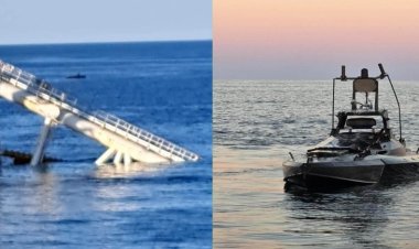 Dronă marină care dădea târcoale în zona platformei Neptun Deep, distrusă de un F-16 al României