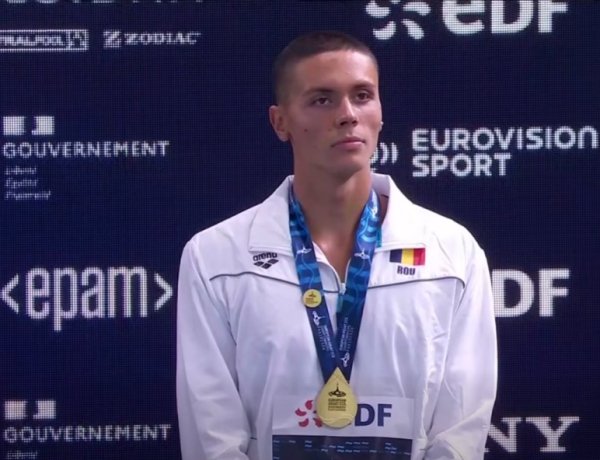David Popovici a cucerit medalia de aur și la 200 metri liber la Europenele de la Paris