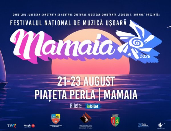 Festivalul Național de Muzică Ușoară Mamaia revine între 21 și 23 august 2026