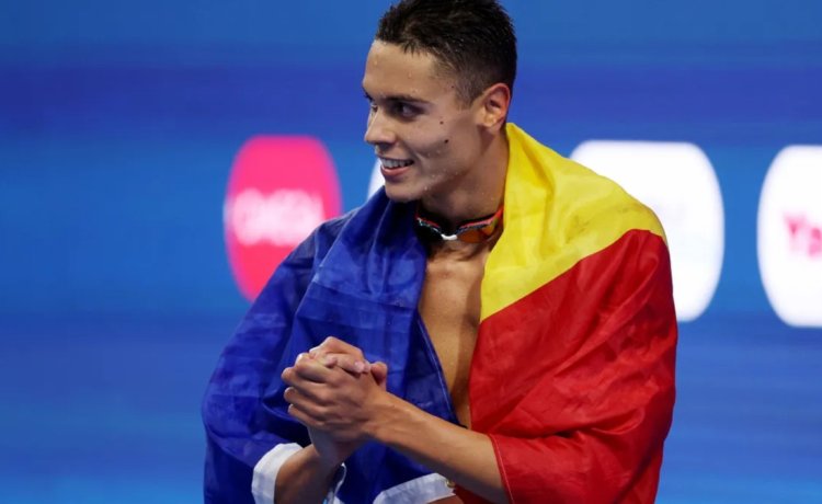 David Popovici a câștigat aurul la 100 m liber la Europene cu nou record al competiției