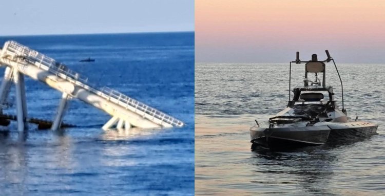 Dronă marină care dădea târcoale în zona platformei Neptun Deep, distrusă de un F-16 al României